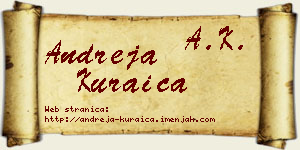Andreja Kuraica vizit kartica